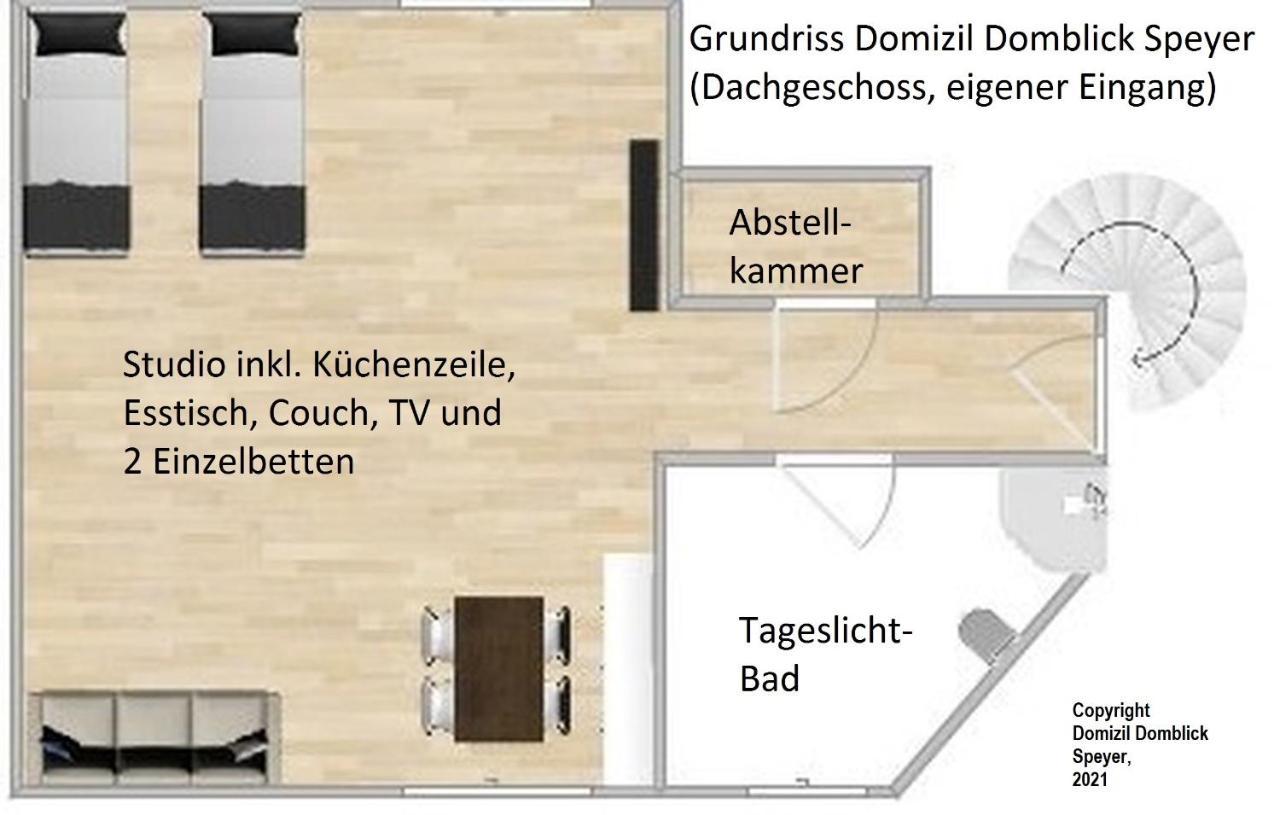 Domizil Domblick Speyer City, Garage, 50M2 المظهر الخارجي الصورة
